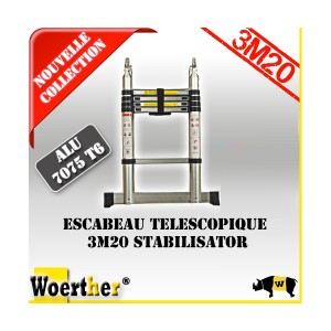 Escabeaux Télescopique WOERTHER 3,2M