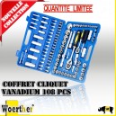 Coffret cliquet VANADIUM 108 PCS