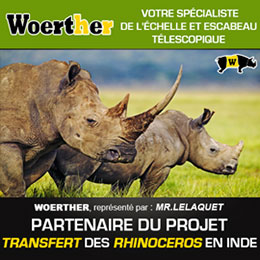 Woerther s'engage pour la protection des Rhinocéros Indiens